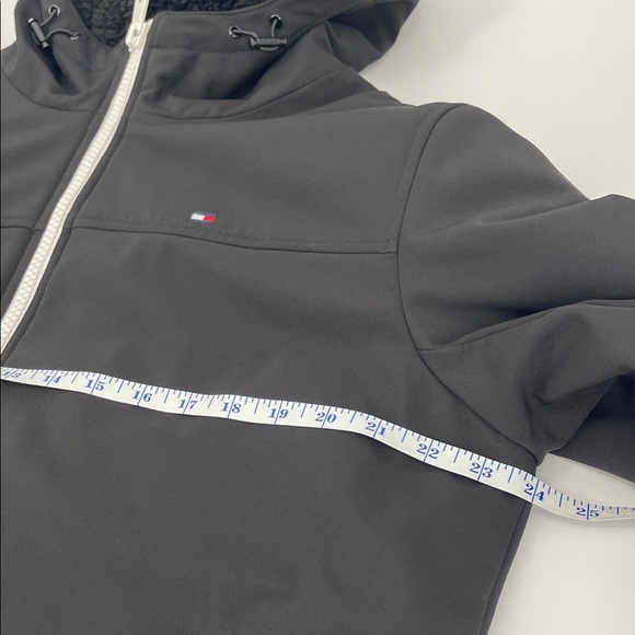 Tommy Hilfiger Men's M Soft Shell Sherpa Lined Hooded Black Performance Jacket - Picture 6 of 12